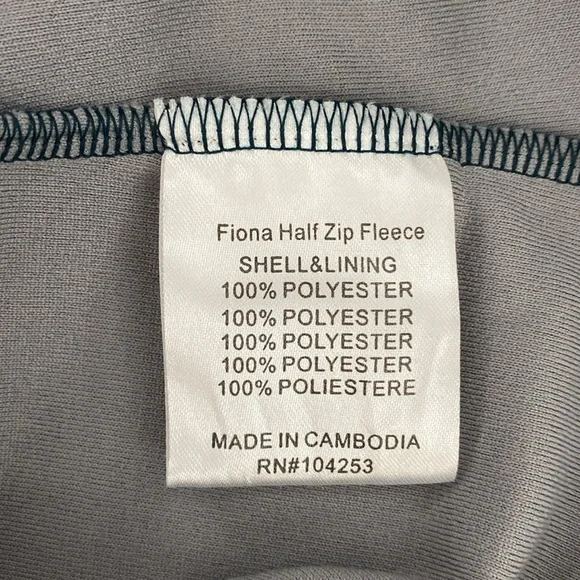 Horseware Ireland Fiona Half Zip Fleece Storm Green Women’s Size Large - Picture 14 of 16